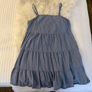 Old Navy Sleeveless Tiered Dobby Swing Dress